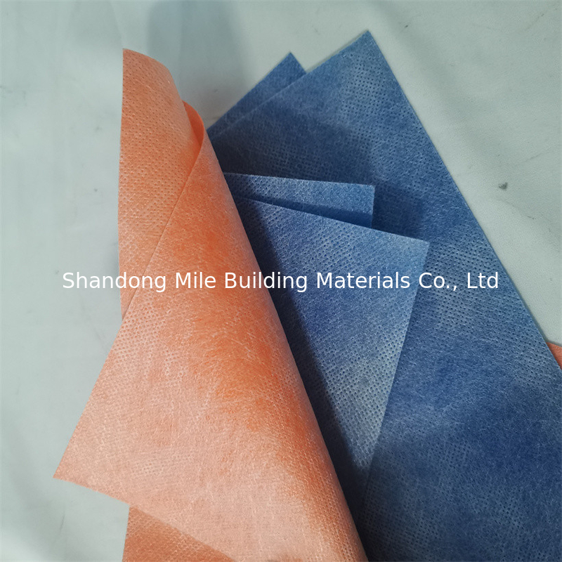 Tile Adhesive Foil Blue Orange Color PP PE Membrane Waterproofing Fabric With High Tensile Strength