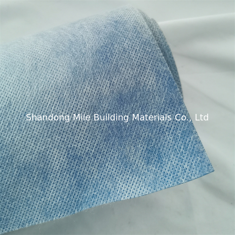 Antifracture Membrane 0.5mm 0.6mm Blue Color PP Fleece Waterprof Liner For Washer Room Wall And Floor