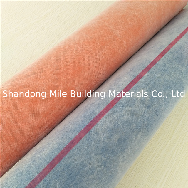 Antifracture PP PE Membrane 0.5mm 0.6mm Colorful Fleece Waterprofing Lining For Washer Room Wall And Floor