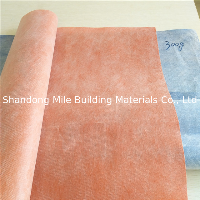 Antifracture 0.5mm 0.6mm Waterprofing Liner For Washer Room Wall And Floor with Nonwoven Fleece