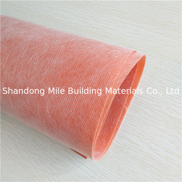 Antifracture Flexible 0.5mm 0.6mm Thickness Waterproof Fabric For Washer Room Wall And Floor with Nonwoven Fleece