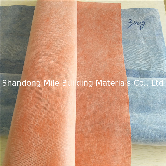 Antifracture Flexible 0.5mm 0.6mm Thickness Waterproof Fabric For Wet Toliet Room Wall And Floor with Nonwoven Fleece