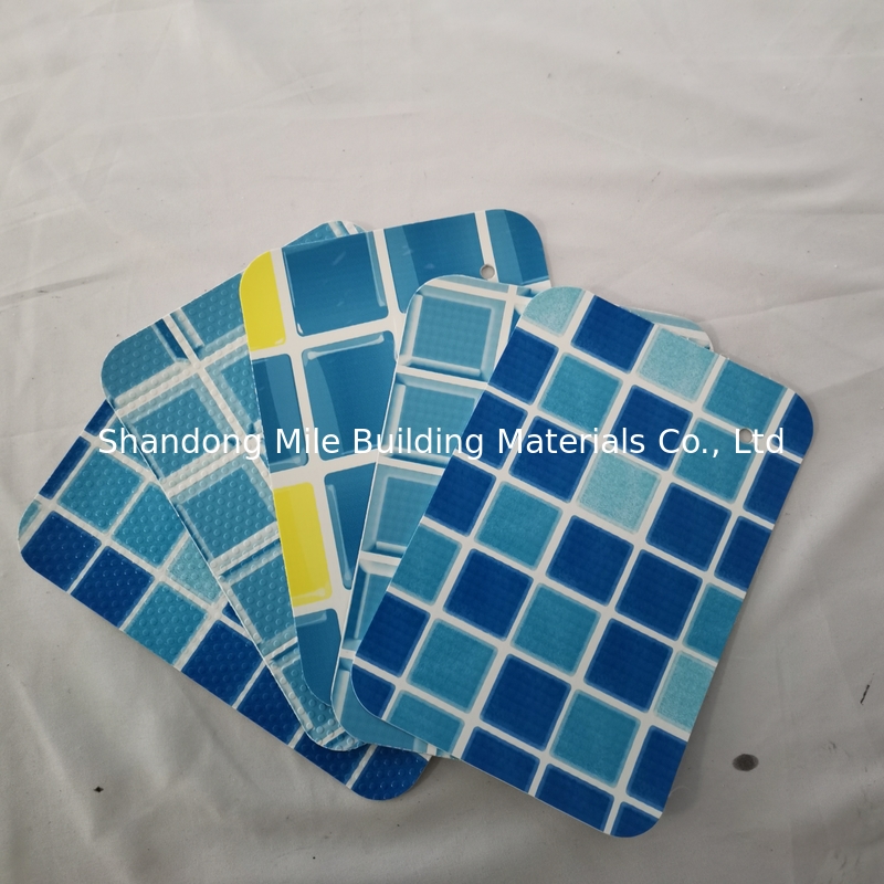 Customized 1.2mm/ 1.5mm/ 2.0mm Swimming Pool Liner Anti Slip PVC Vinyl Pool Liners