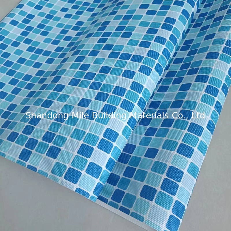 PVC Blue Tarpaulin Fabric Pond Liner Swim Pool Liner For Inground Swimming Pool