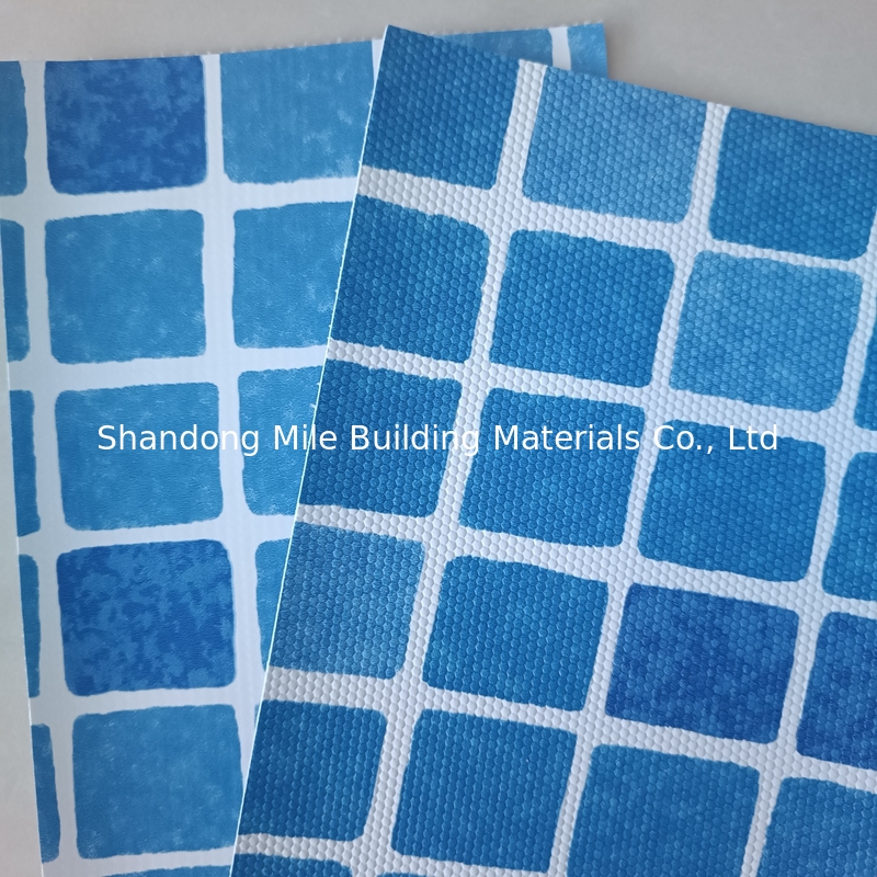 Pool Liner Mosaic Colors Polyester Fabric Geomembrane PVC swiming pool liner