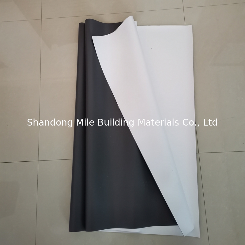 1.2mm 1.5mm 2.0mm Reinforced PVC flat roof waterproof membrane roofing waterproofing sheet membrane