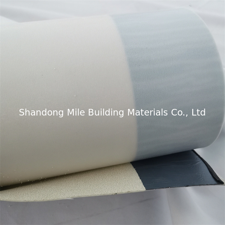 Fully bond concrete Pre-applied HDPE Self-adhesive Membrane for basement foundation wall