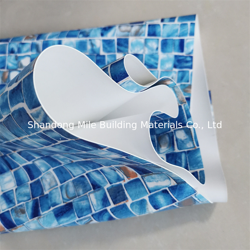 High Quality Develop Design Without Mesh 1.65m Width 0.6mm 0.7mm 0.8mm Vinyl PVC Swimming Pool Liner
