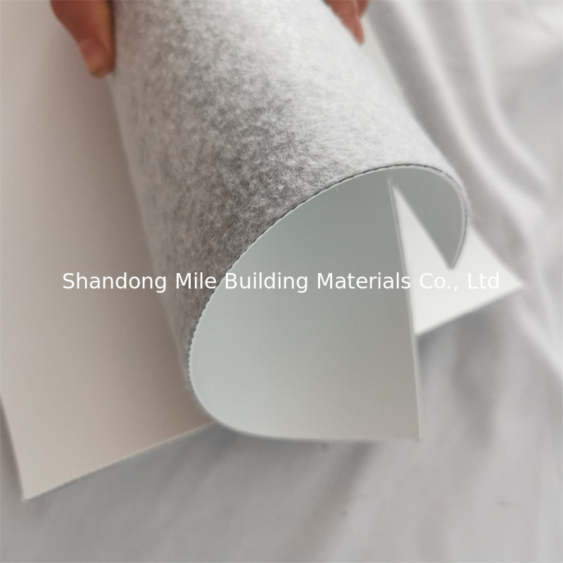 1.5mm Welding Polymeric Reinforced TPO Membrane With Fleece For Adhered Roof Waterproofing with 2 Sides Overlap