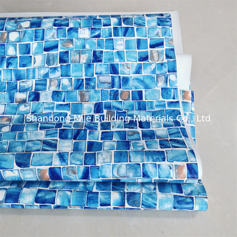 Develop Customized Design 1.4m Width 0.6mm 0.7mm 0.8mm Thickness Vinyl PVC Liner for Swimming Pools