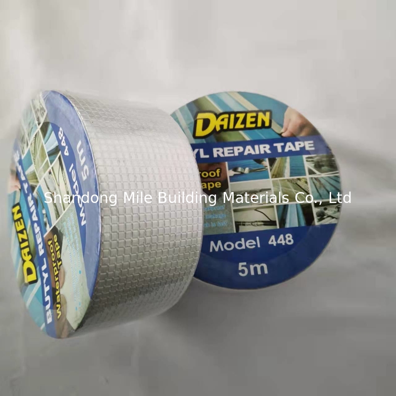 High Tack Self Adhesive Butyl Tape for Roof Sealing Aluminum Foil Waterproof Flashing