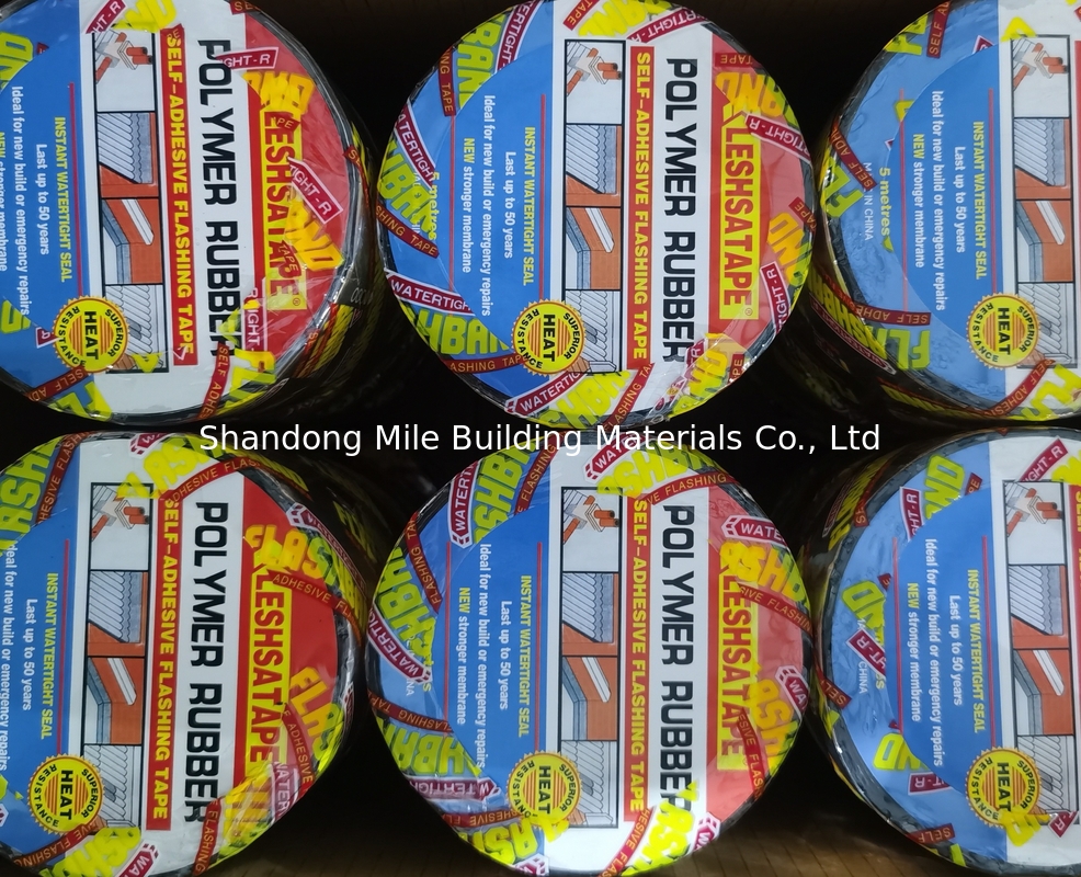 Self-adhesive High stickness Polymer Rubber Tape Waterproof Membrane For Roof Sealing and Waterproofing