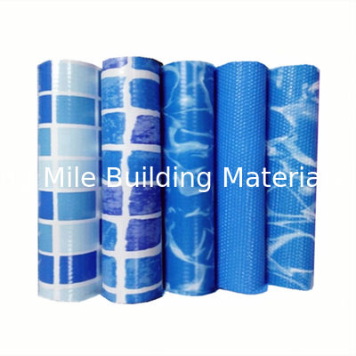 UV-resistant mosaic pvc swimming pool liner for districl pool  Reinforced with Fabric