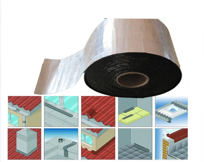 Self Adhesive Waterproof Customized Color Aluminum Foil bitumen roofing